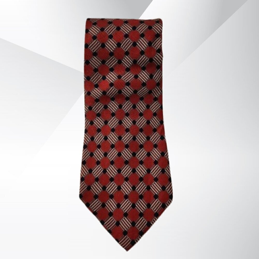 *Old School Bespoke Silk Tie - 57” Long, 4” Wide Classic Men's Necktie